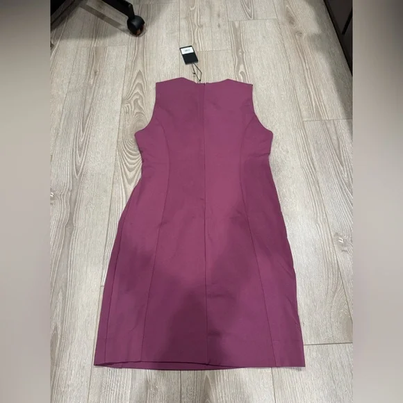 Peach Marin Princess Seam Dress in Plum - Picture 4 of 5